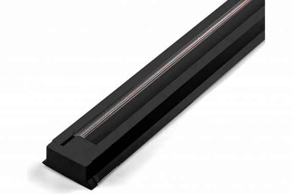 Фотография товара 'Feron Шинопровод для трековых светильников, черный, 1м, в наборе токоввод, заглушка, крепление, CAB1003 10340'