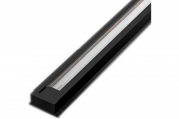 Фотография товара 'Feron Шинопровод встраиваемый для трековых светильников, черный, 2м, в наборе токоввод, заглушка, крепление, CAB1004 10354'