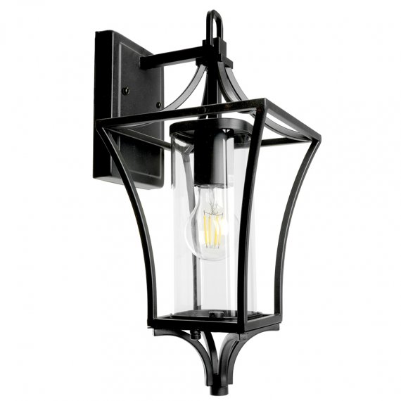 Фотография товара 'Feron Светильник садово-парковый, серии «Милан», (НБУ) E27, 230V, IP44, цвет черный, на стену вниз, 51269'