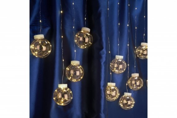 Фотография товара 'Feron Гирлянда USB 200 LED 2700K, длина 3*0,8м, IP20, сетевой шнур 2м в комплекте'