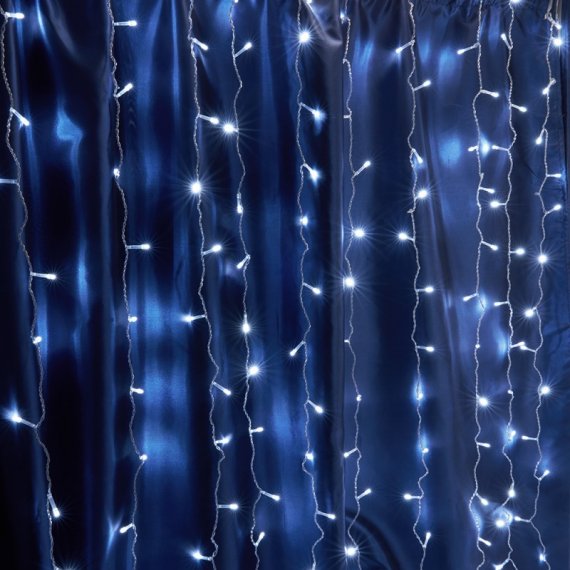 Фотография товара 'Feron Гирлянда 230V 480 LED 3*3м, 5000K, IP44 , сетевой шнур 3м в комплекте'