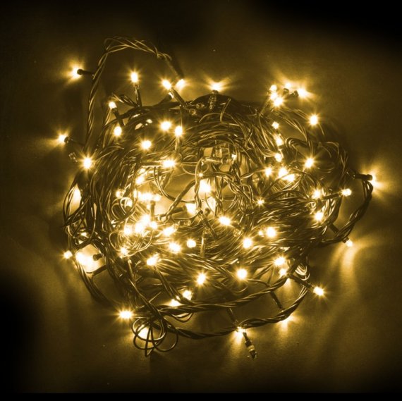 Фотография товара 'Feron Гирлянда 230V 40 LED 4 м, желтый, IP 20, шнур 1,5м, CL03'