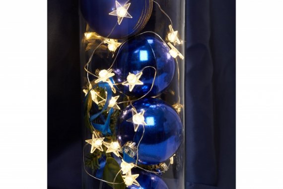 Фотография товара 'Feron Гирлянда линейная Звездочки USB 50LED 2700K, IP 20, 4,5м, CL572'