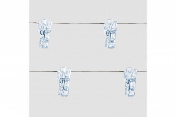 Фотография товара 'Feron Гирлянда линейная Прищепки USB 50LED 5000K, IP 20, 4,5м, CL574'