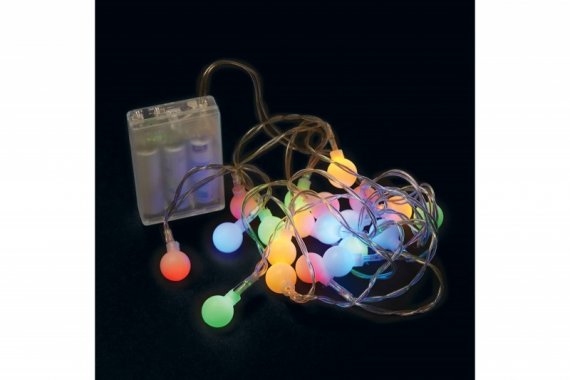 Фотография товара 'Feron Гирлянда 4.5V 40 LED мульти, 2.56W, 42mA, длина 4 м, батарейки 3*АА, IP20'