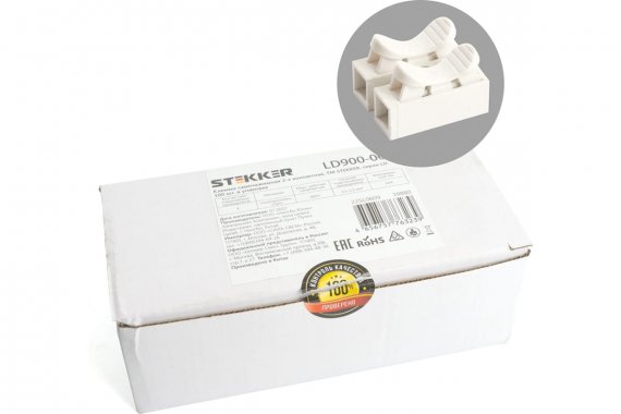 Фотография товара 'Feron 39880 Клемма пружинная пружинная STEKKER LD900-002, 4-проводная 0,5-2,5 мм2, 250В'