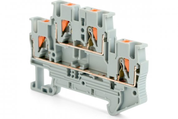 Фотография товара 'Feron 49247 LD575-1-25 ЗНИ Зажим самозажимной, 4-проводной проходной 2 уровня 2,5 мм?'