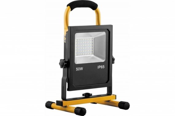 Фотография товара 'Feron Прожектор светодиодный переносной с зарядным устройством 50W, 6400K, SMD5730, IP65, LL-915 41531'