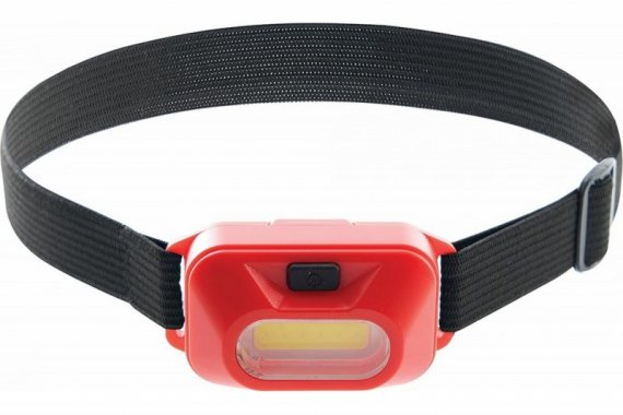 Фотография товара 'Feron Фонарь налобный светодиодный, работающий от батареек 3*AAA, 2W, COB, IP44, пластик, TH2307 41711'