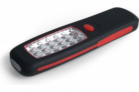 Фотография товара 'Feron Фонарь светодиодный переносной, работающий от батареек 3*АA, 2W, COB, пластик, TH2403 41715'