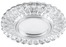 Фотография товара 'Feron CD901 Светильник встраиваемый с LED подсветкой MR16 15LED 12V G5.3 , прозрачный 28844'