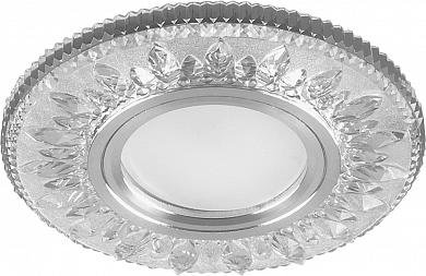 Фотография товара 'Feron CD903 Светильник встраиваемый с LED подсветкой MR16 15LED 12V G5.3 , прозрачный 28846'