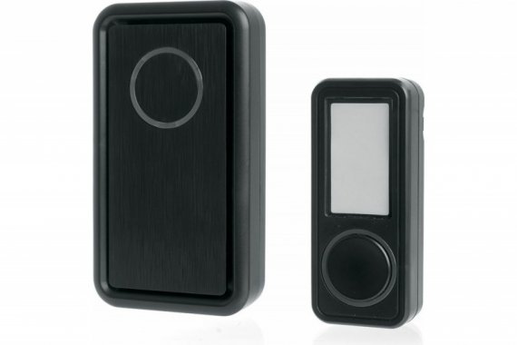 Фотография товара 'Feron Звонок электрический дверной, (18 мелодий), черный, E-379 41436'