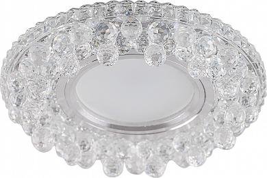 Фотография товара 'Feron CD941 Светильник встраиваемый с LED подсветкой потолочный MR16 G5.3 прозрачный 32654'
