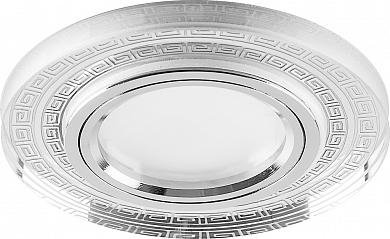 Фотография товара 'Feron CD960 Светильник встраиваемый с LED подсветкой потолочный MR16 G5.3 прозрачный 32650'