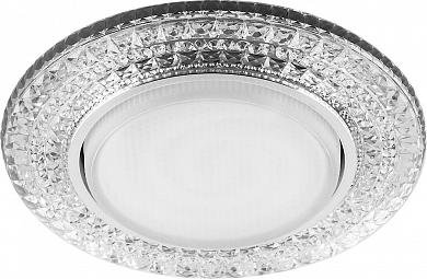 Фотография товара 'Feron CD4020 Светильник встраиваемый с LED подсветкой потолочный GX53 без лампы 29473'