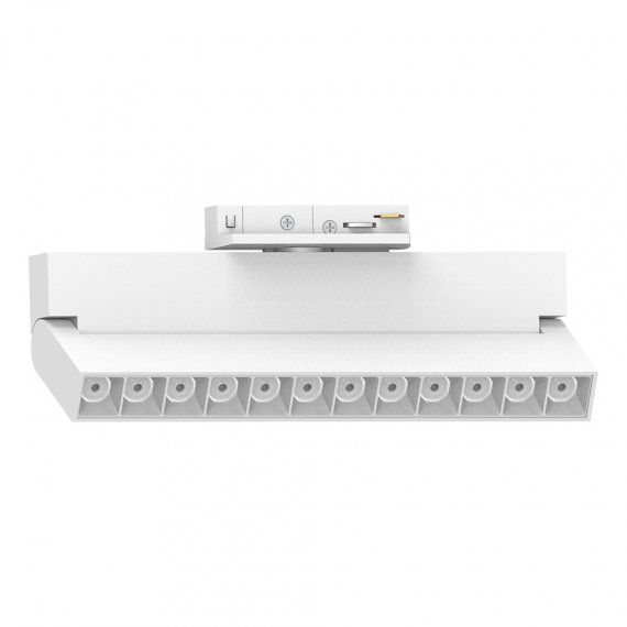 Фотография товара 'Feron Светильник трековый на шинопровод, - (ДПО) , 12W, 4000К (белый), 170-265V, 1080Lm, цвет белый, корпус алюминий, рассеиватель поликарбонат,/↓90°, 51715'