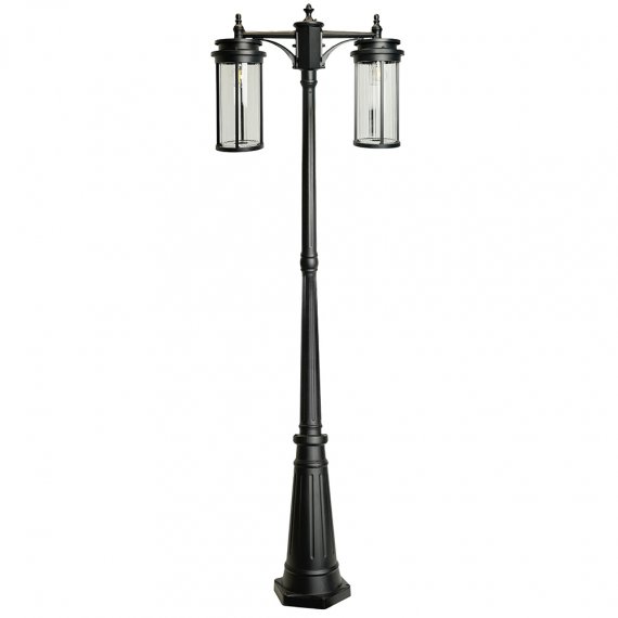 Фотография товара 'Feron Светильник садово-парковый, серии «Новара », (НБУ) E27, 220-240V, IP44, цвет черный, цилиндр, столб, 51841'