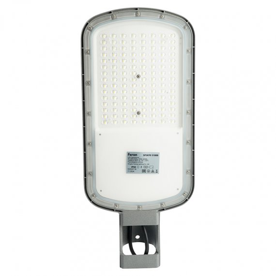 Фотография товара 'Feron Уличный светильник консольный светодиодный, на столб (ДКУ) , 100W, 4000К (дневной), 90-300V/50Гц, 16000Lm, IP66, 51808'