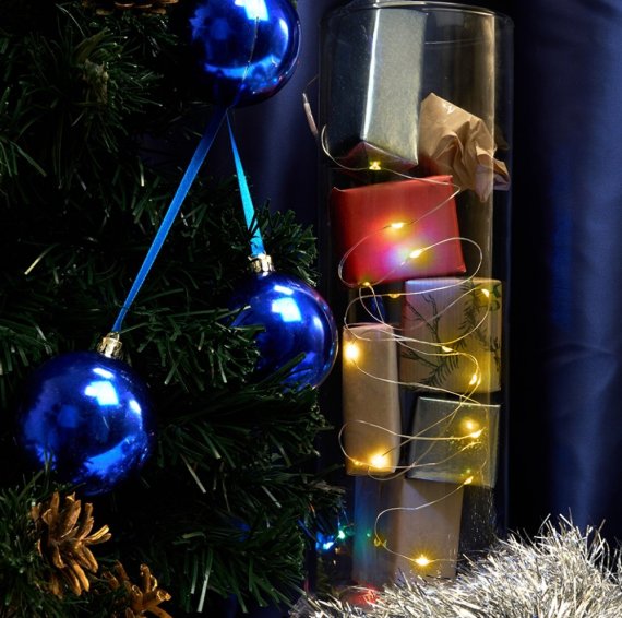 Фотография товара 'Feron 51439 Гирлянда линейная от батареек CL588, 20LED, 2700К'