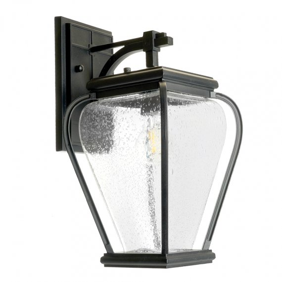 Фотография товара 'Feron Светильник садово-парковый, серии «Бильбао», (НБУ) E27, 230V, IP44, цвет черный, на стену вниз, 51274'