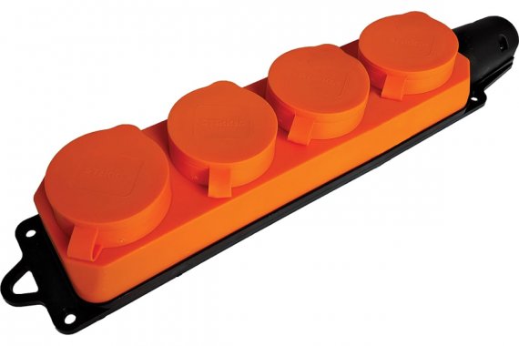 Фотография товара 'Feron 49404 Розетка STEKKER RST16-24-44-5 на 4 гнездо, с крышкой, с заземлением'