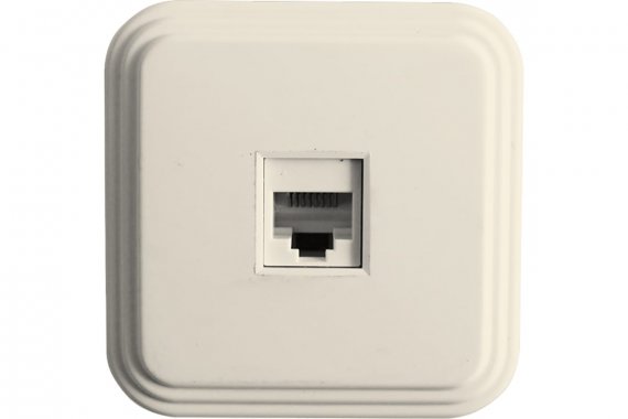 Фотография товара 'Feron 49062 Розетка STEKKER PST00-21-20 на 1 гнездо размер 65*65*33,5мм'