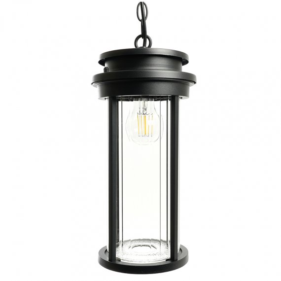 Фотография товара 'Feron Светильник садово-парковый, серии «Новара », (НБУ) E27, 220-240V, IP44, цвет черный, цилиндр, на цепочке, 51839'