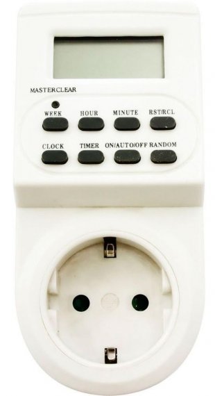 Фотография товара 'Feron TM22 Розетка с таймером (недельная электронная), IP20, 230V, 3500W/16А , 127*60*88мм, 23205'