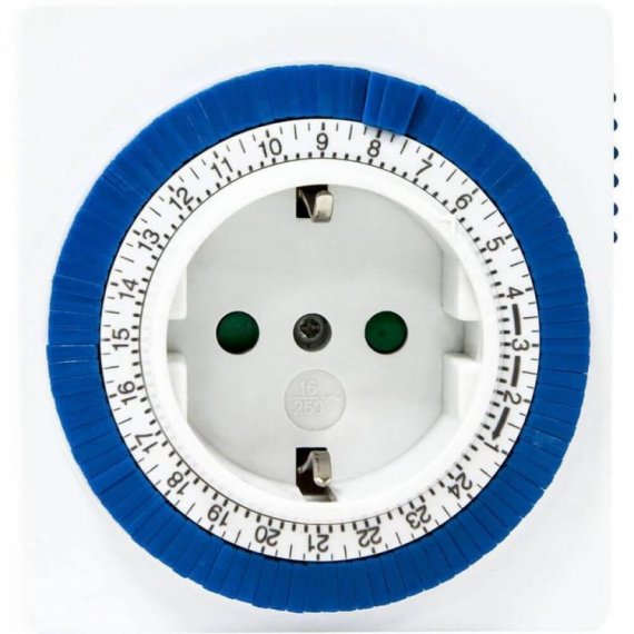 Фотография товара 'Feron TM32 Розетка с таймером (суточная механическая), IP20, 230V, 3500W/16А , 80*80*77мм, 23203'