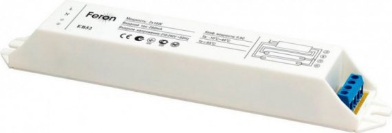 Фотография товара 'Feron EB52 Аппарат пускорегулирующий электронный, 2 36W T8/G13 230V, 21524'
