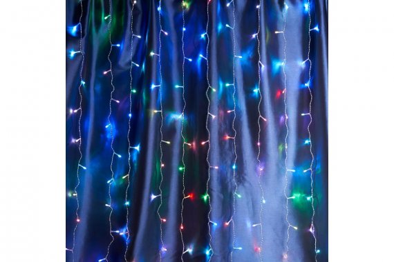 Фотография товара 'Feron 48172 Гирлянда дождь CL18, 160LED плавное изменение цвета, 1,5*1,5м+3м'