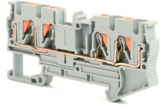 Фотография товара 'Feron 49246 LD574-1-40 ЗНИ Зажим самозажимной, 4-проводной проходной 4,0 мм?'