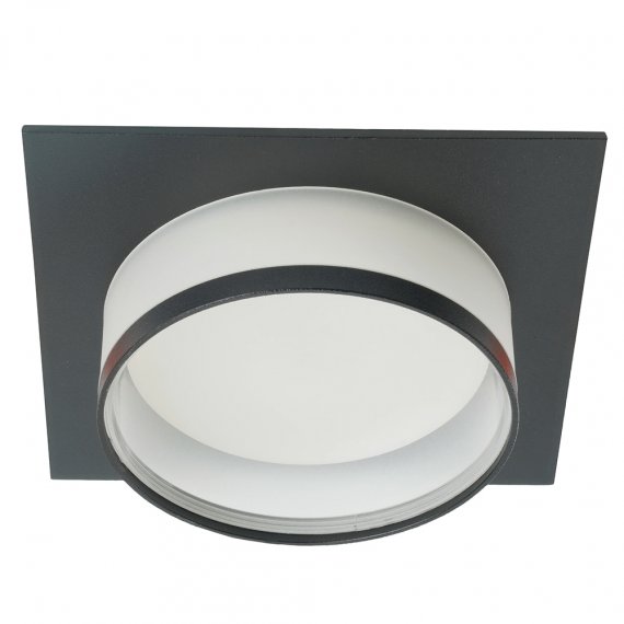 Фотография товара 'Feron Светильник потолочный встраиваемый (ФВО) , под лампу GX53 GX53, матовый черный, квадрат, 51088'