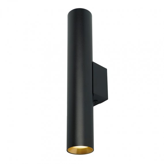 Фотография товара 'Feron Светильник накладной под лампу, (-) , 2*GU10 35W, 230V, IP20, цвет черный + золото, корпус алюминий, 51383'