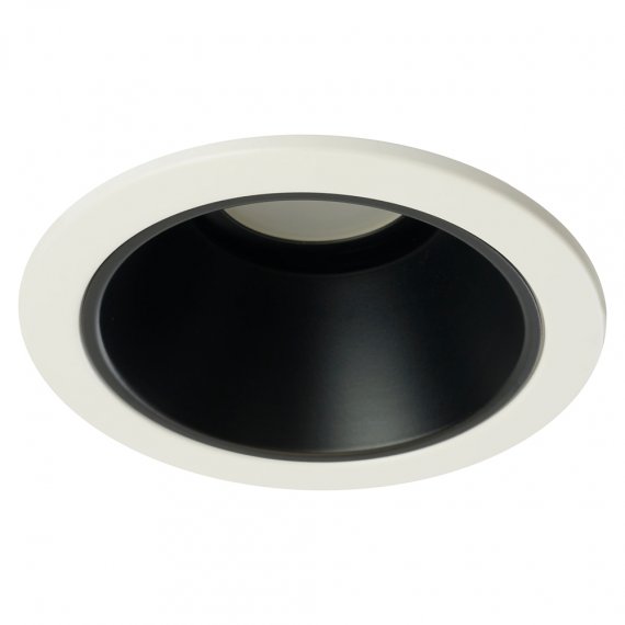 Фотография товара 'Feron Светильник потолочный встраиваемый (ИВО) , под лампу MR16 G5.3, белый+черный, круг, 51365'