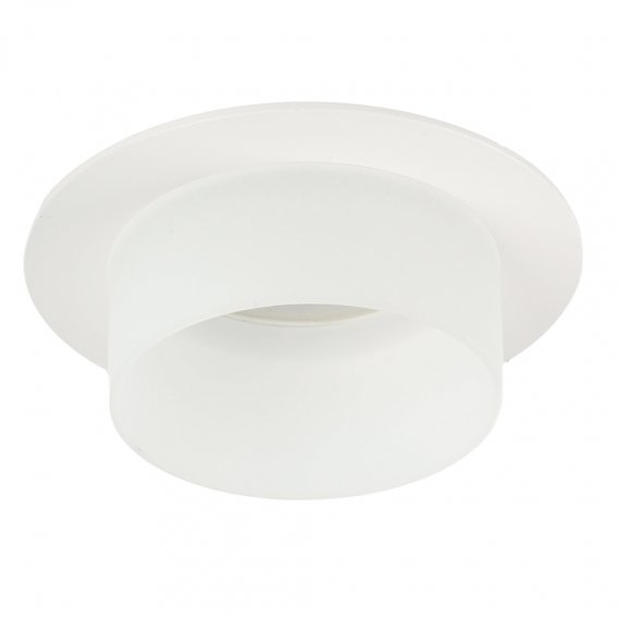 Фотография товара 'Feron Светильник потолочный встраиваемый (ИВО) , под лампу MR16 G5.3, белый, круг, 51935'