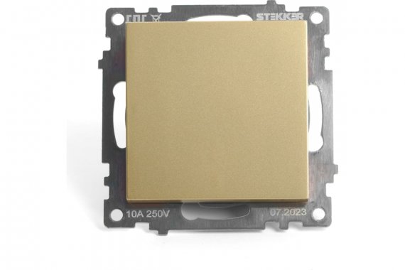 Фотография товара 'Feron 49221 Выключатель одноклавишный STEKKER GLS10-7110-08 , серия Катрин'