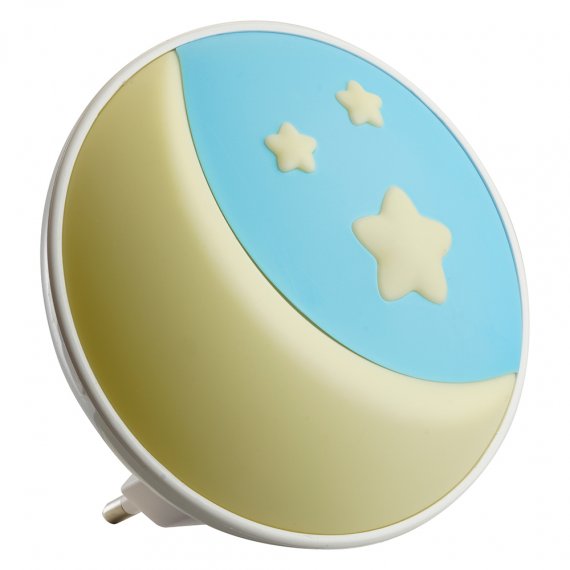 Фотография товара 'Feron Светильник-ночник "Луна" с датчиком освещенности 4LED 0,6W 220V желтый, 52062'