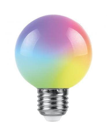 Фотография товара 'Feron LB-371 Лампа светодиодная, G60 (шар), 3W 230V E27 (RGB)'