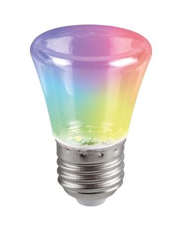 Фотография товара 'Feron LB-372 Лампа светодиодная Колокольчик прозрачный E27 1W RGB плавная смена цвета'