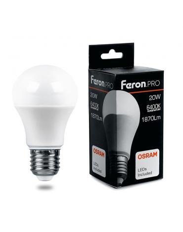 Фотография товара 'Feron LB-1020 Лампа светодиодная Шар E27 20W 6400K'