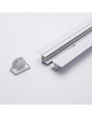 Фотография товара 'Feron CAB1004 Шинопровод встраиваемый для трековых светильников, 2м, в наборе токовод, заглушка, крепление, 10353'