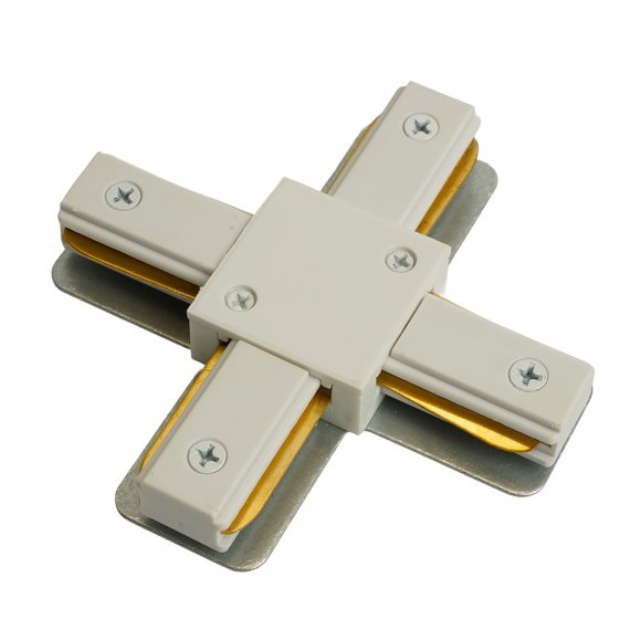 Фотография товара 'Feron Коннектор Х-образный  для шинопровода , белый, для CAB1007, 51893'