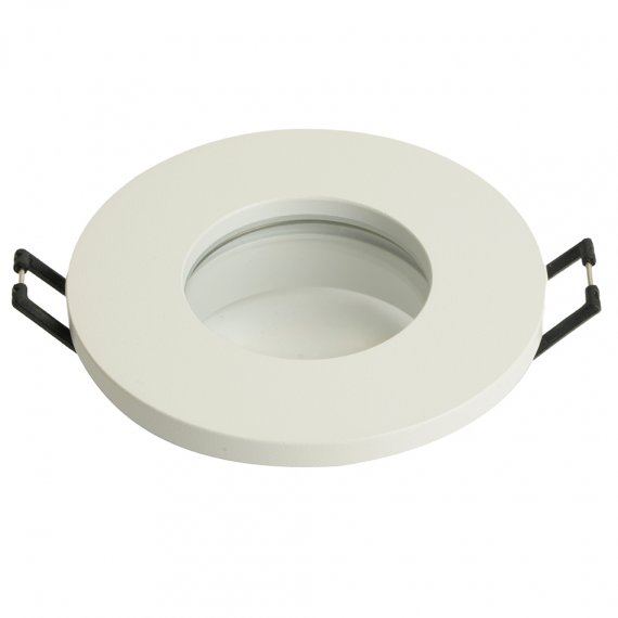 Фотография товара 'Светильник потолочный встраиваемый (ИВО) , под лампу MR16 G5.3, белый, круг, 83*83*25 мм, монтажный диаметр 60мм,  корпус алюминий, неповоротный, 51366'