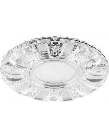 Фотография товара 'Feron CD921 Светильник встраиваемый с LED подсветкой потолочный MR16 G5.3 прозрачный 28896'