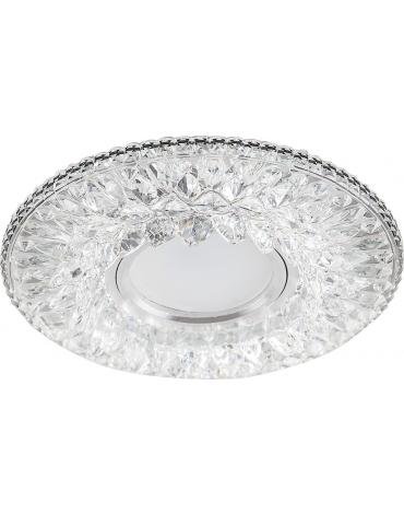 Фотография товара 'Feron CD942 Светильник встраиваемый с LED подсветкой потолочный MR16 G5.3 прозрачный 32655'