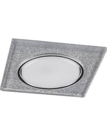 Фотография товара 'Feron CD4040 Светильник встраиваемый с LED подсветкой потолочный GX53 без лампы, хром 40517'