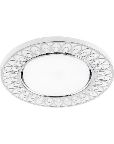Фотография товара 'Feron CD9913 Светильник встраиваемый с LED подсветкой потолочный GX53 без лампы, матовый , хром 32981'