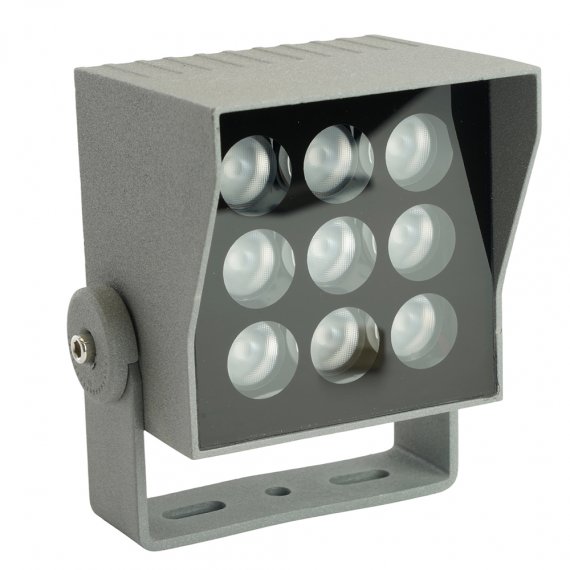 Фотография товара 'Feron Прожектор ландшафтно-архитектурный светодиодный, на кронштейн (ДДУ) , 9W, (зеленый), 220-240V/50Гц, IP66, 51699'